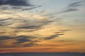 Coucher de soleil sur le détroit d'Hudson. detroit d'hudson 