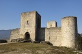 Reconstruit au 13ème siècle, puis agrandi au 14ème, le château de Puivert que nous connaissons aujourd'hui est très différent de celui qui a été assiégé par les troupes de Simon de Montfort en 1210. aude,chateaux cathares,puivert,simon de montfort 
